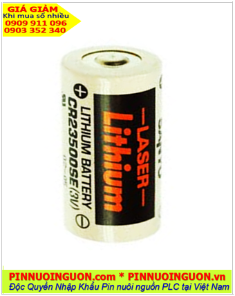 Pin Sanyo CR23500SE _Pin CR23500; Pin nuôi nguồn Sanyo CR23500SE lithium 3v 5000mAh _Xuất xứ Nhật
